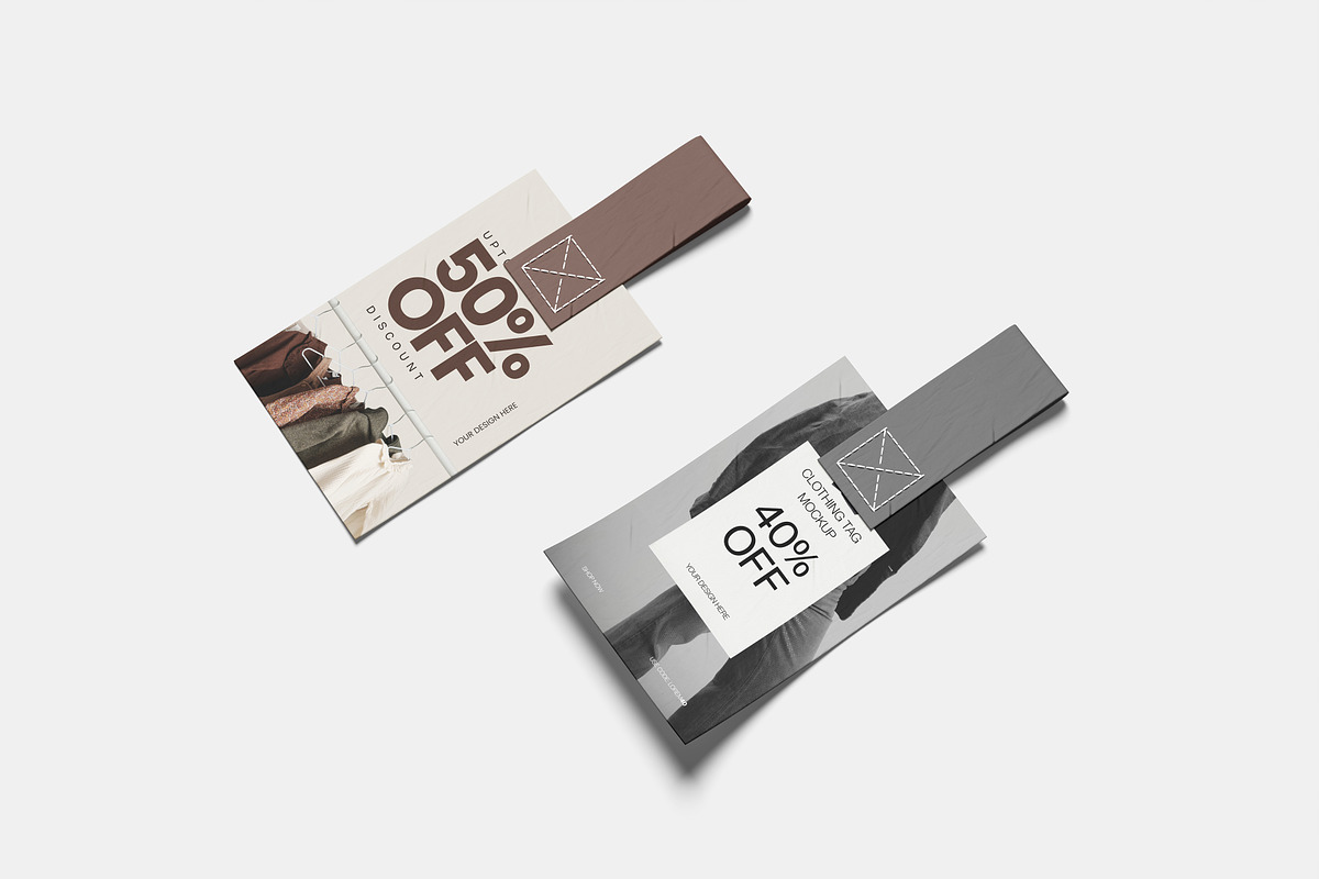 Fabric Clothing Tag Mockup, a Packaging Mockup by Hazzpro_Std (Photo 4 of 5)