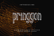 Pringgon, a Font by puji_hartono (Thumbnail 1 of 5)