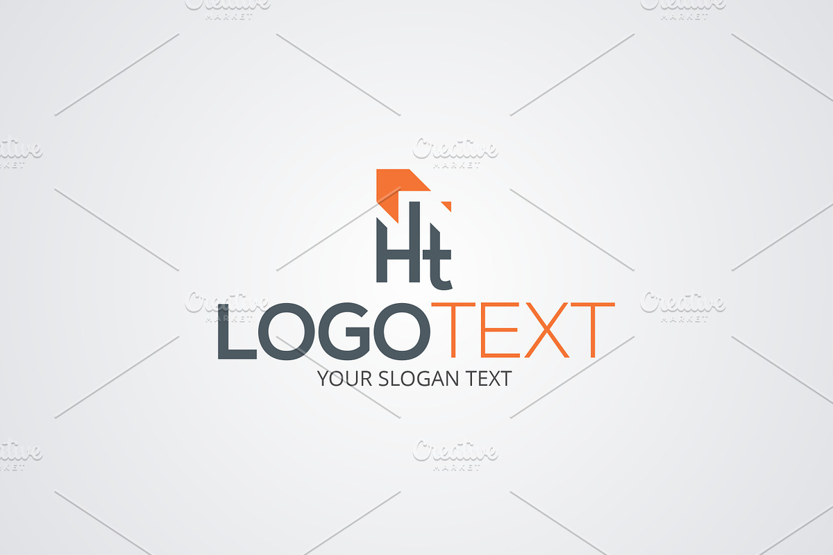 HT Logo Text Logo Design Template, a Branding & Logo Template by ...