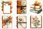 Autumn Book Clipart, an Illustration by Libby Wishes (Thumbnail 4 of 6)