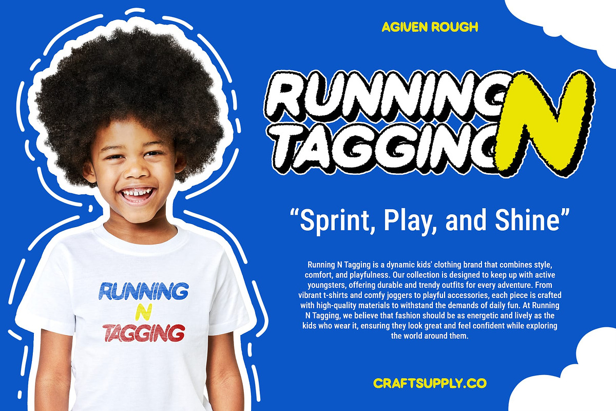 Agiven Rough, a Sans Serif Font by Craft Supply Co. (Photo 5 of 8)