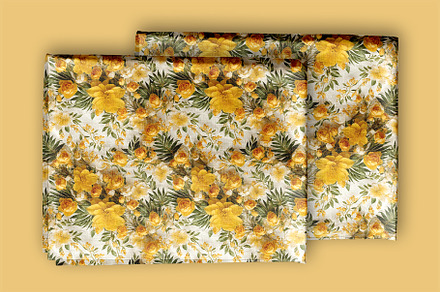 Yellow Rose Yucca Rose Seamless