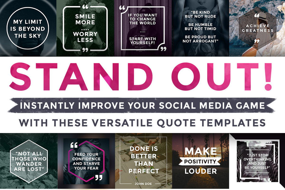 SALE! Quick & Easy Quote Templates, a Social Media Template by Brandspark (Photo 7 of 7)