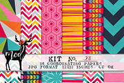 Background Paper Kit 28, a Pattern Graphic by Mod Paperie (Thumbnail 1 of 2)