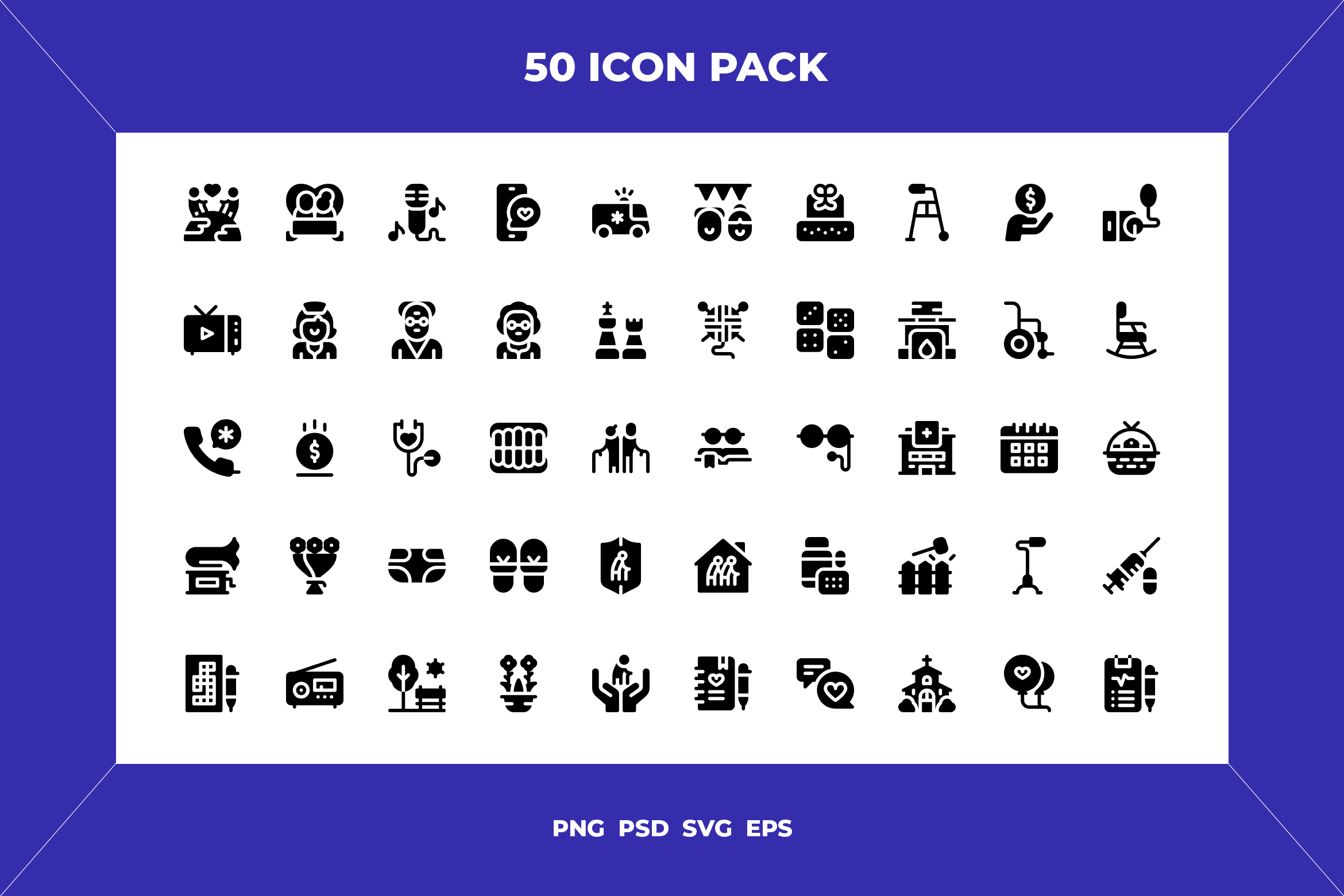 Old age icons, an Outline Icon by Wencory