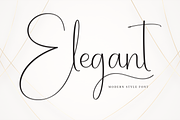 Elegant | Script Font, a Handwritten Font by Scratchones (Thumbnail 1 of 9)