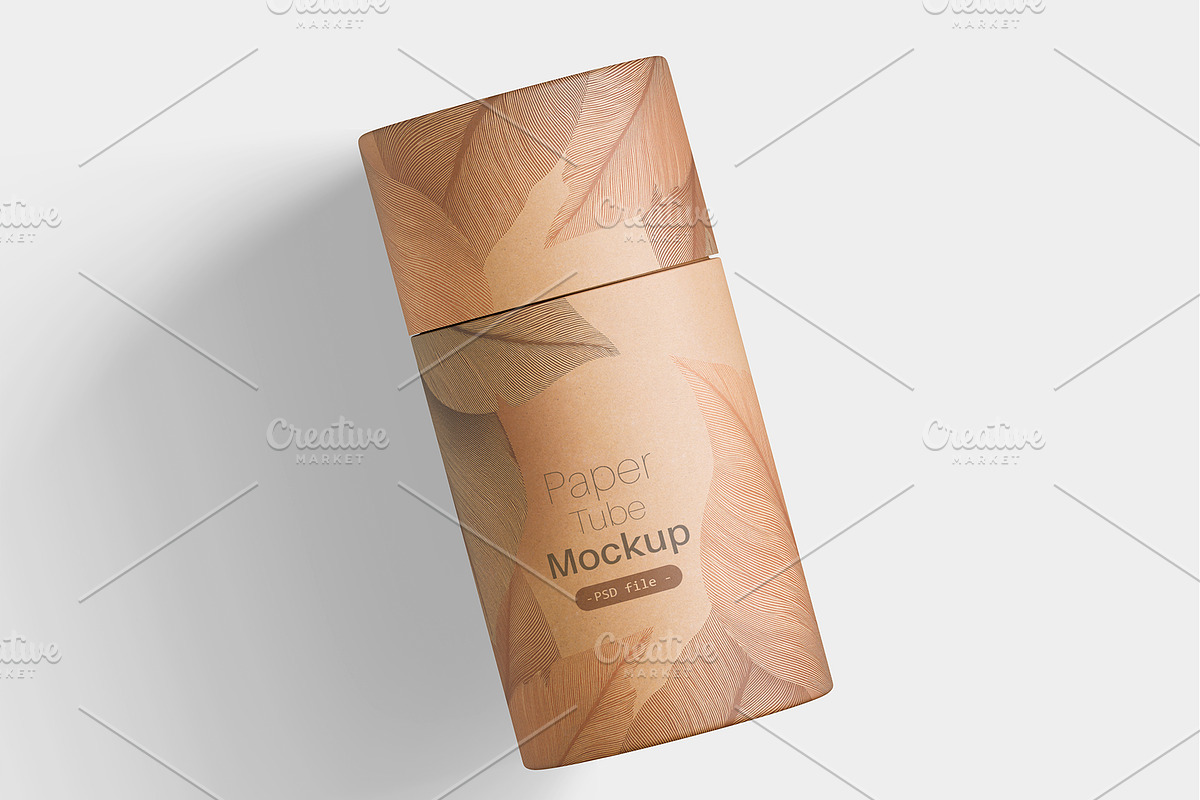 Paper tube packaging mockup bundles, a Packaging Mockup by Ambo Ampeng (Photo 9 of 11)
