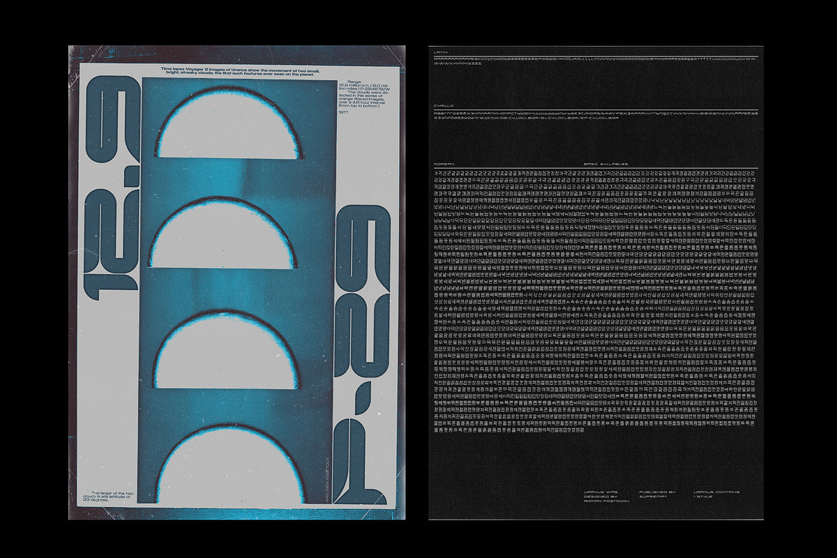 Uranus Typeface, a Sans Serif Font by Supremat (Photo 13 of 14)