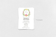 Watercolor Crests & Flowers & Frames, a Decorative Illustration by GraphicsDish (Thumbnail 4 of 4)