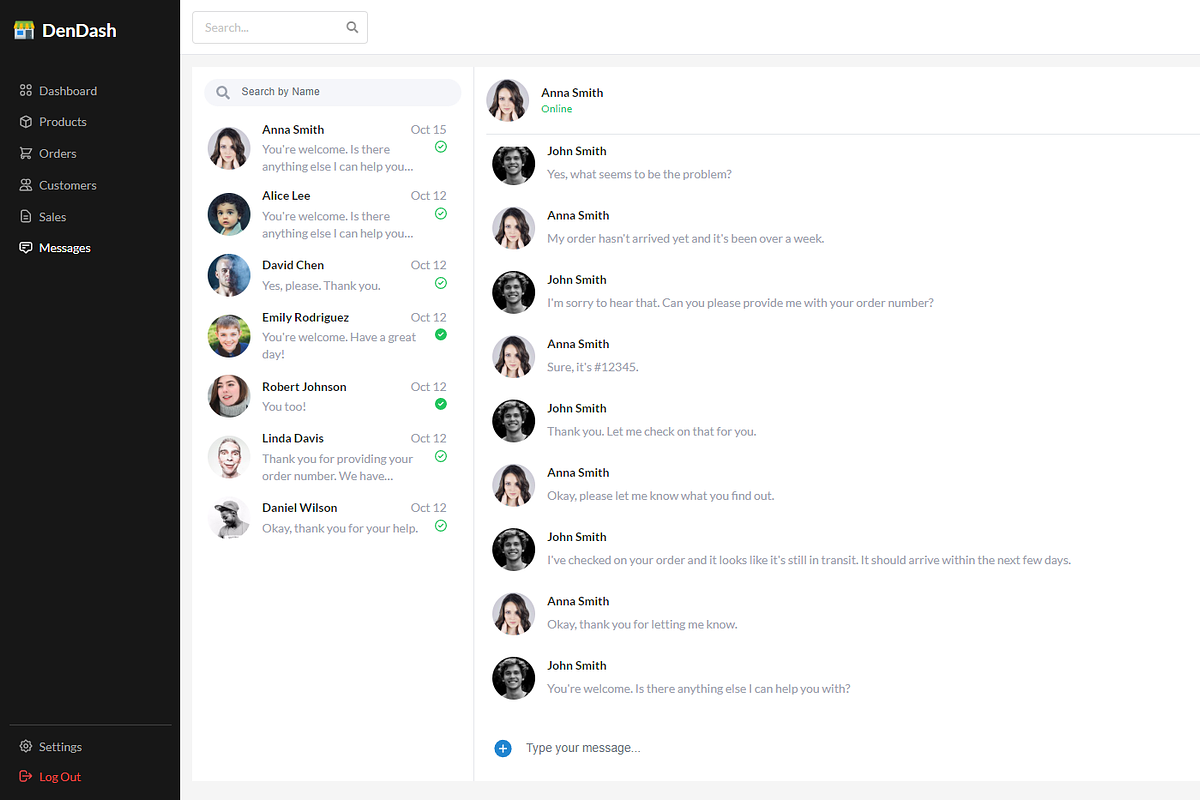 React TailwindCSS Admin Dashboard, a Templates & Theme by DesignDen (Photo 9 of 11)