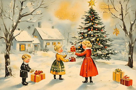 Kids' Christmas gift swap, a Holiday Photo by Beautiful things