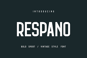 Respano Old Vintage Sport Font