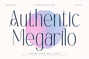 Authentic Megarilo Modern Sans Serif, a Sans Serif Font by Letterena Studios (Thumbnail 1 of 15)