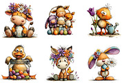 Whimsical Baby Farm Easter Clipart, an Illustration by CreationArt (Thumbnail 6 of 6)