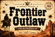 Frontier Outlaw, a Slab Serif Font by Wow Magic (Thumbnail 2 of 5)