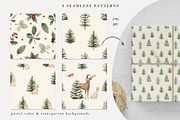 Watercolor Woodland Christmas, an Animal Illustration by Jenteva Art (Thumbnail 10 of 14)