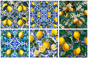 Watercolor Summer Lemon Background, an Illustration by DreamArtGraphic (Thumbnail 3 of 5)