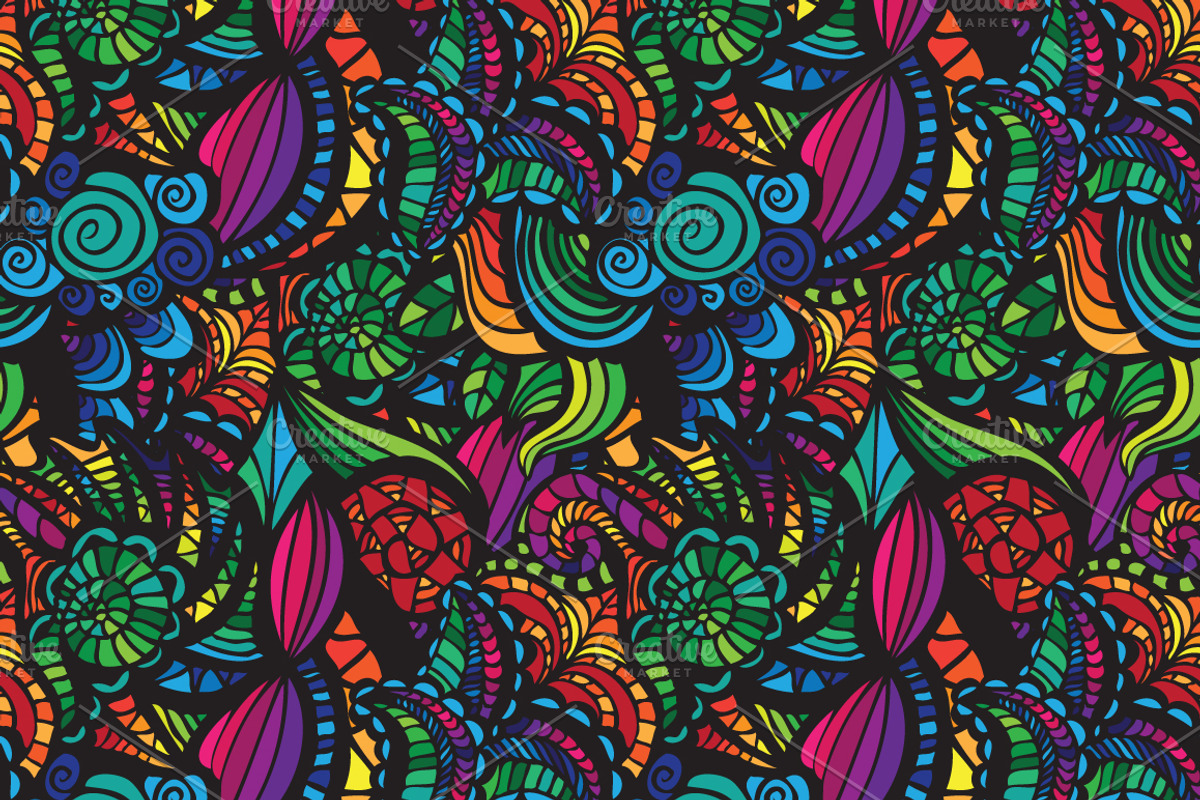 Abstract seamless patterns, a Pattern Graphic by tamara.comotomka (Photo 2 of 4)