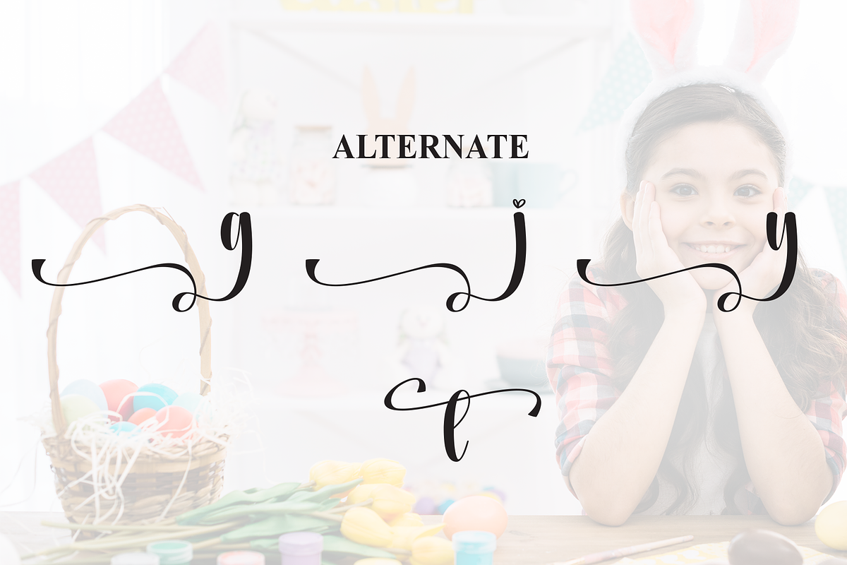 Easter Charming | Script Font, a Handwritten Font by Scratchones (Photo 8 of 9)