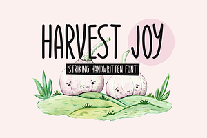 Harvest Joy Typeface, a Handwritten Font by Seemly Fonts