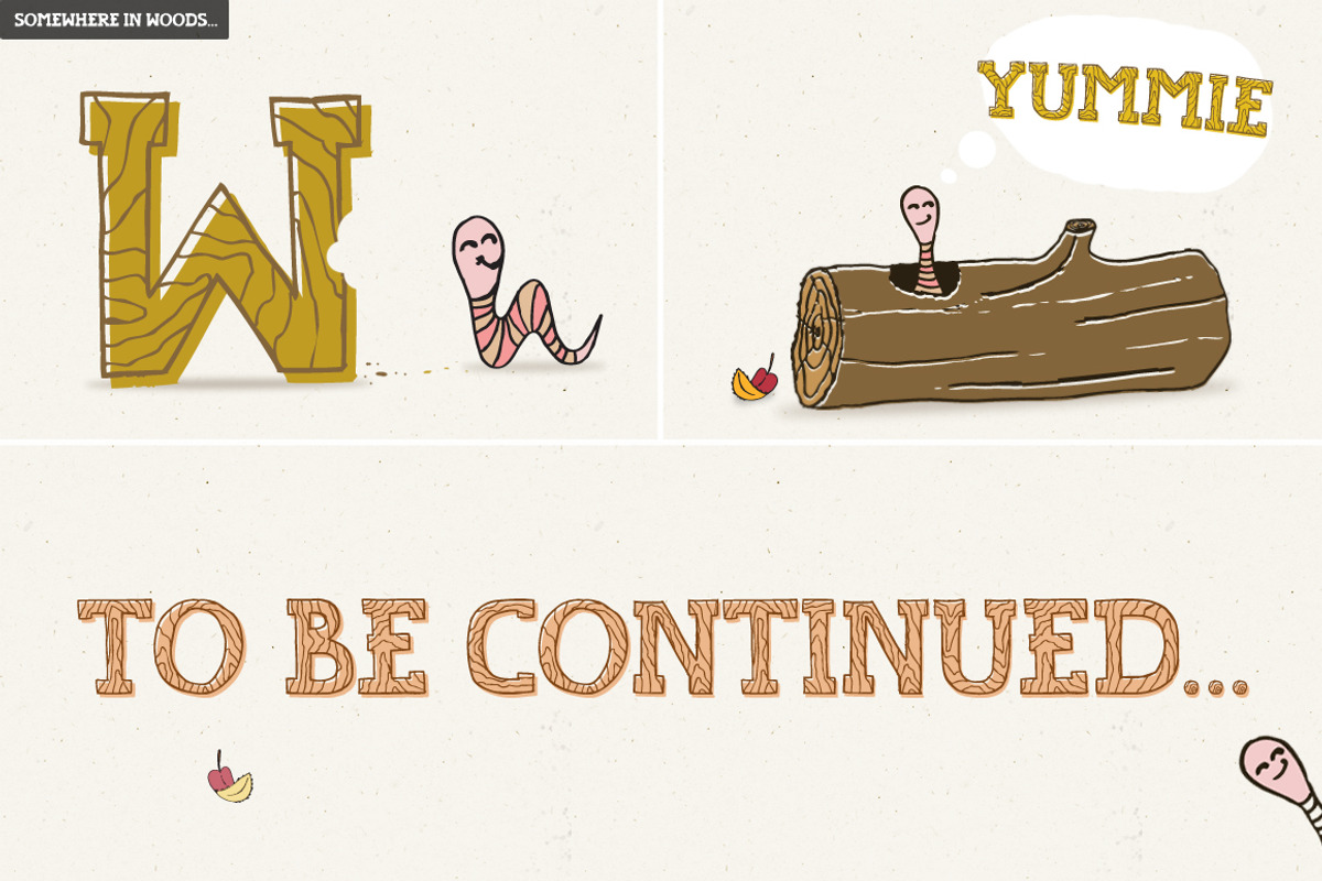 Handyman Font + Wood Outline preview 5