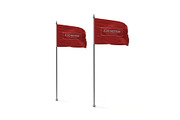 Waving Flag Mockup Template Set, an Advertising Mockup by DesignRushMarket (Thumbnail 8 of 11)