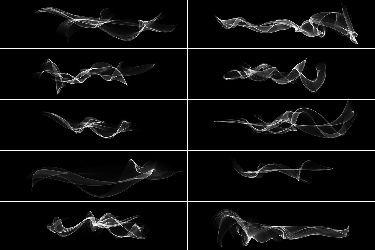Real Smoke Photoshop Brushes Bundle, a Brush Add-On by MRI STUDIO (Photo 10 of 34)