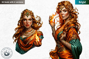 Celtic God Goddess clipart set, a Person Illustration by ThatsDesignArt (Thumbnail 5 of 12)