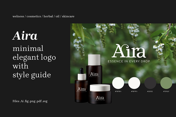 Aira - Elegant Logo and Brand Guide preview 5