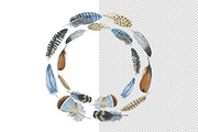 Watercolor Flower Wreath PNG set, a Decorative Illustration by WatercolorPNG.com (Thumbnail 5 of 8)