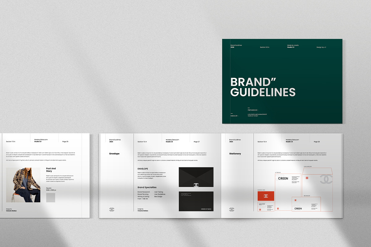 Brand Guideline Templates - CANVA, a Templates & Theme by creathrivestudio (Photo 3 of 13)