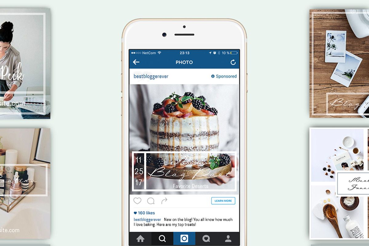 Instagram Template, a Social Media Template by Jo-Lou Design (Photo 3 of 3)