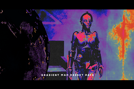 SALE! Vintage Sci-Fi Gradient Maps, a Gradient Add-On by Lilithcollageart