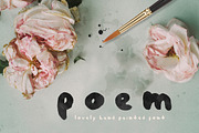 Poem Brush Font, a Sans Serif Font by pixelcolours (Thumbnail 1 of 7)