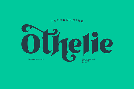 Othelie Font, a Blackletter Font by creativemedialab