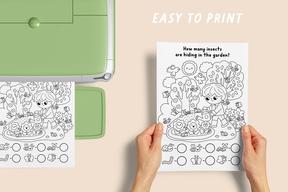 Garden coloring games and activities, an Education Illustration by Lexi Claus (Photo 12 of 16)