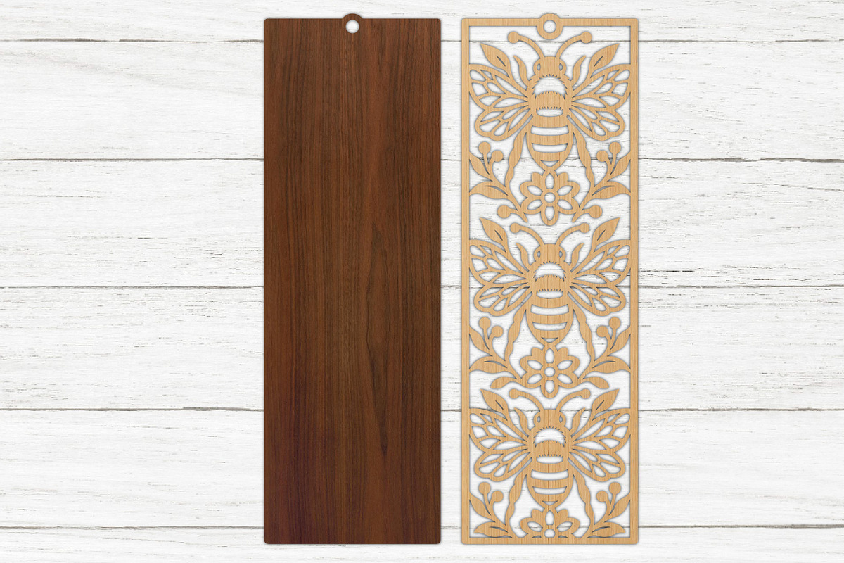 Honey Bee Bookmark SVG Cut File, an Object Graphic by Libby Wishes (Photo 2 of 3)