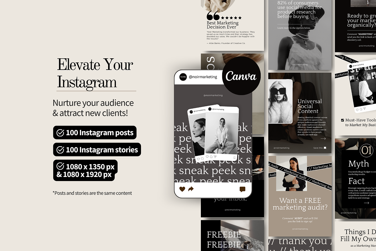 Marketing Agency Instagram Templates preview 2