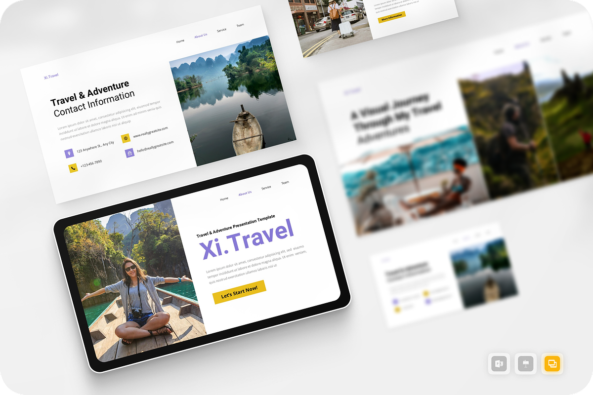 Travel & Adventure Google Slide, a Presentation Template by Annora Studio (Photo 1 of 5)