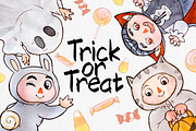 Halloween Watercolor Set, an Illustration by Anna Faun (Thumbnail 1 of 6)