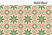 Christmas Tiles seamless patterns, a Pattern Graphic by AkiraVilla (Thumbnail 6 of 7)