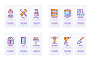 Construction | 16 Thin Line Icons, an Outline Icon by Alex Blogoodf (Thumbnail 9 of 11)
