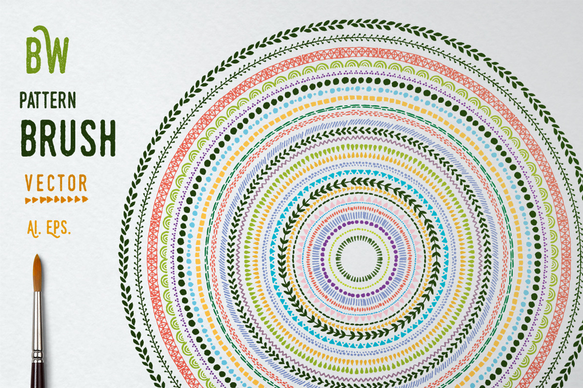 Vector Watercolor Brushes preview 5