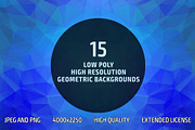 Low Poly Geometric Backgrounds (15), a Pattern Graphic by Pulp Creative Studios (Thumbnail 1 of 6)