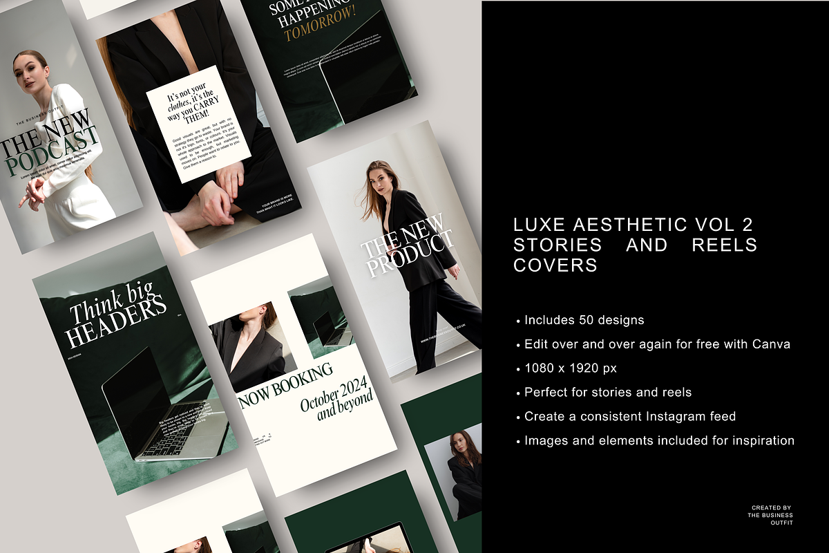 Canva Instagram Stories/Reels Luxe, a Social Media Template by thebusinessoutfit (Photo 7 of 9)