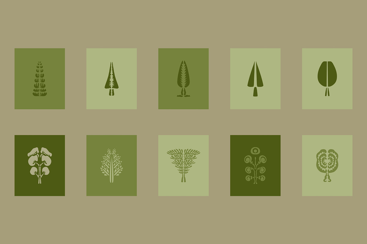 30 Tree PNG SVG Vector Clips, a Decorative Illustration by Anada Arty (Photo 3 of 3)