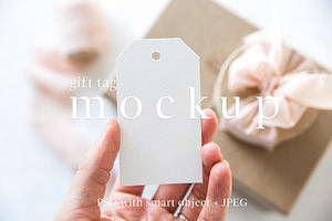 Gift Tag Mockup,Favor Tag Mockup, 1