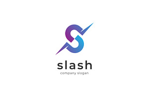Slash - Letter S Logo