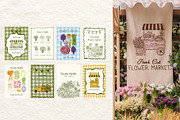Farmers Market Clipart Naive Vector, a Food Illustration by SunnJaneArt (Thumbnail 9 of 18)