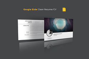 Google Slide Clean Resume/CV